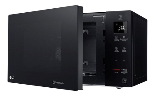 Imagen 5 de 8 de Microondas LG NeoChef MS2536GIS Inverter negro 25L 220V