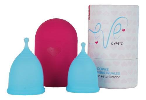 Copa Menstrual Silicon Reusable Con Vaso Esterilizador