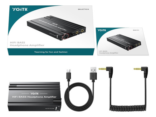 Amplificador De Fone De Ouvido Ygitk Professional 16-600 W/