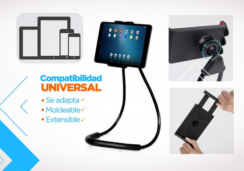Imagen 3 de 10 de Soporte Celular Sujetador Cuello Flexible Hand Free Practico