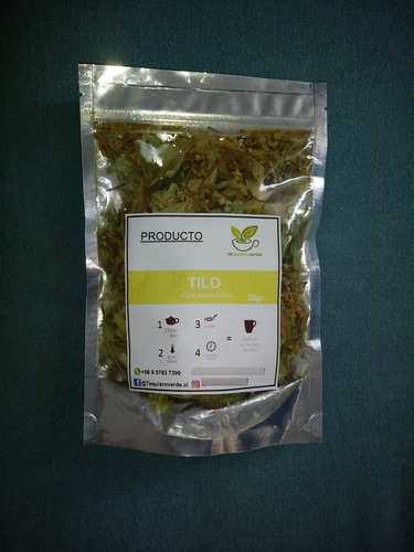Imagen 3 de 3 de Tilo, Tila Hojas Prepicadas 30gr
