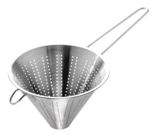 Funil Com Peneira Inox 16cm Prático Para Cozinha