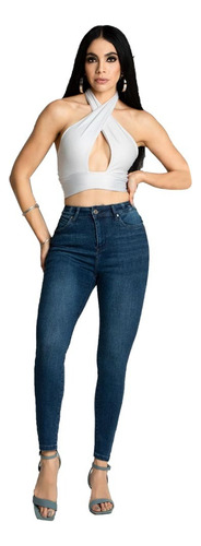 Pantalon De Mezclilla Skinny Jeans Zuggar Premium Mujer