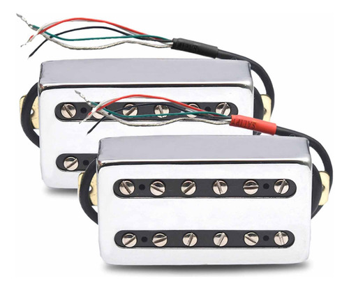 Pickup De Guitarra De Cubierta De Latón De Estilo Ii. Plata