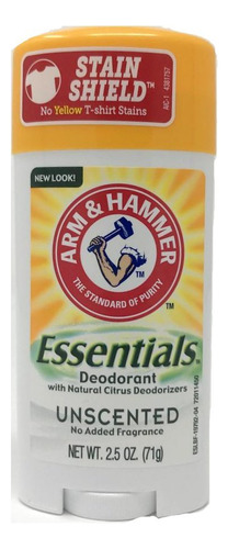 Arm & Hammer Essentials Desodorante Natural Sin Perfume 2.50