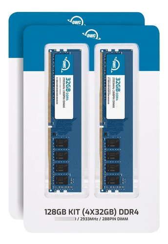 Memoria Ram Owc 128 Gb Ddr4 2933 Mhz Pc3-23400 Cl21 Para Esc