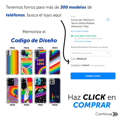 Forro Antigolpe Orgullo Gay Lgbt Plus Xiaomi Redmi Poco