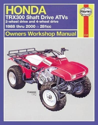 Libro: Honda Trx300 Shaft Drive Atv, 1988-2000 Repai