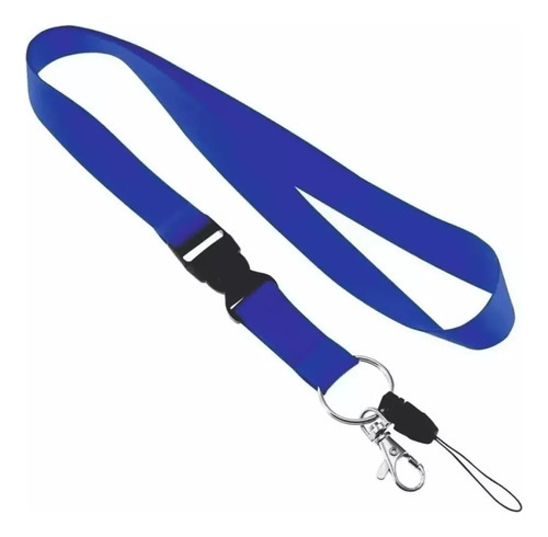 Pack De 30 Lanyard Gruesos Colores  2cm X 45cm Azul Rey