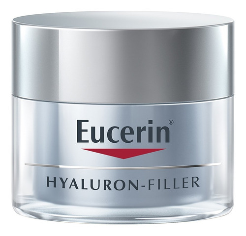 Imagen 1 de 7 de Crema Facial Antiarrugas Eucerin Hyaluron Filler Noche 50 Ml