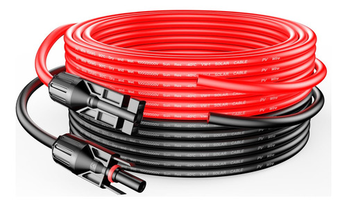 Un Par De Cables De Cable De 30 Pies Y 10 Awg Para Kit De Ad