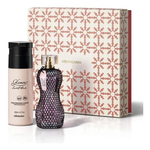  Kit Presente Natal Glamou Secrets Black O Boticario 2 Itens