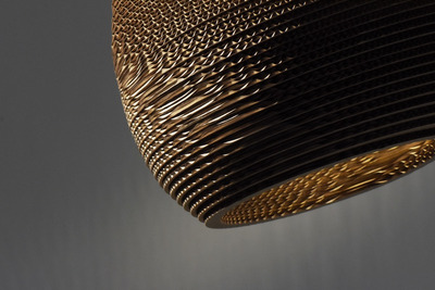 Lámpara Colgante Taxus Diseño Exclusivo Cartón Apto Led Lk