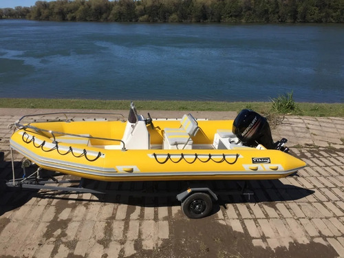 Imagen 9 de 15 de Semirrigido 520 Viking Equipado Y Motor Mercury 50 Elpt 0km