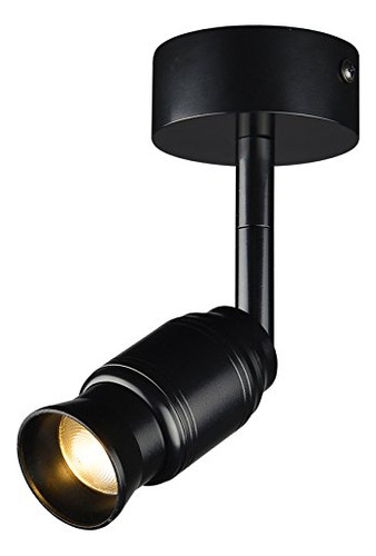 Foco Direccional Led 10 W Zoom Ajustable Negro/blanco