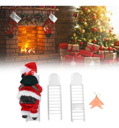 S Escalera Eléctrica Para Escalar, Adorno De Papá Noel