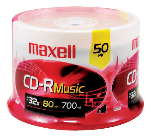 Maxell 625156  cdr80mu50pk 80-minute Musica Cd-r (50-ct Spi