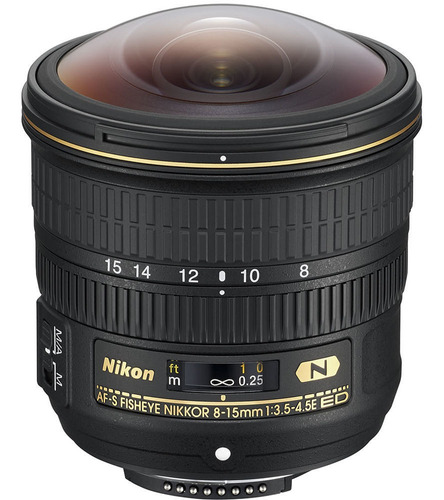 Nikon Af-s Fisheye Nikkor 8-15mm F/3.5-4.5e Ed Lente