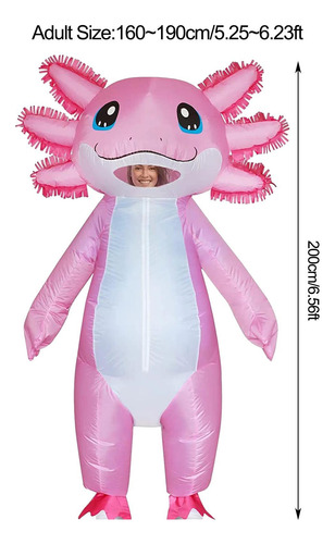 Axolotl Costume Adult Blow Up Axolotl Suit With A Blower Cos