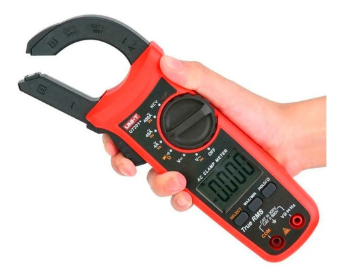 Pinza Amperométrica Digital Unit Ut201+ True Rms Con Funda