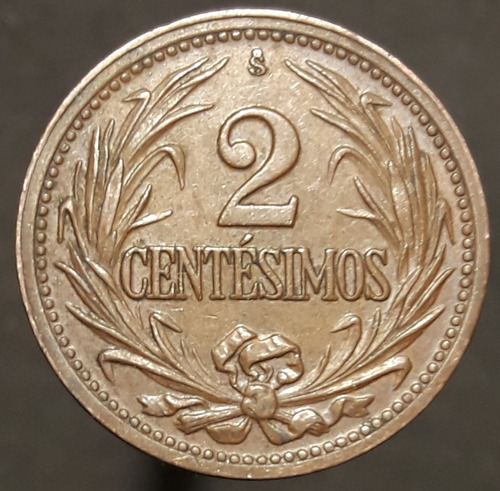 Moneda Uruguay 2 Centésimos 1951