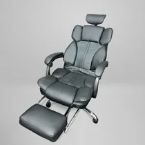 Comprar Silla Gamer Con Apoya Pies Respaldo Apoya Cabeza C113 Color Negro Material del tapizado Cuero sintético
