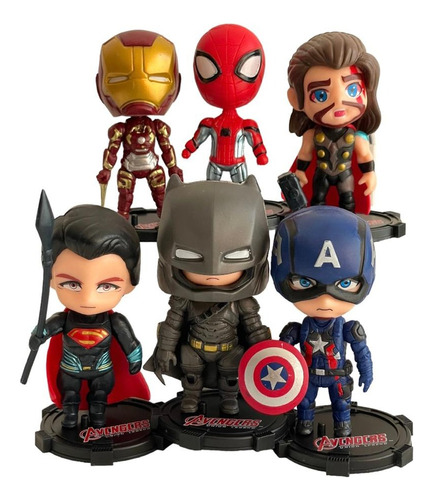 Figuras Colección Serie Avengers Super Heroes Set X6