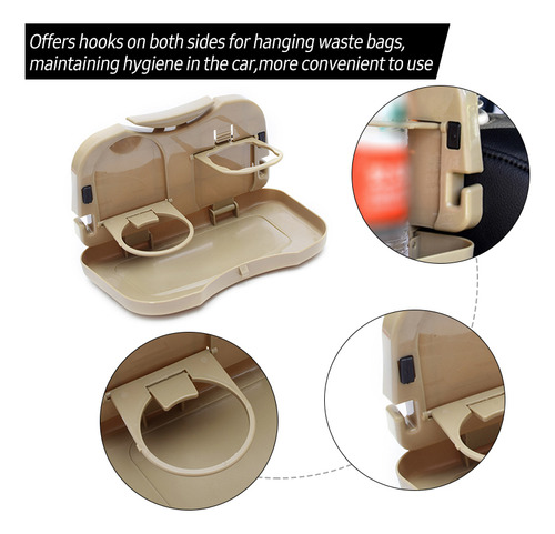 Organizador Para Asiento Trasero Del Coche Con Bandeja, Mesa