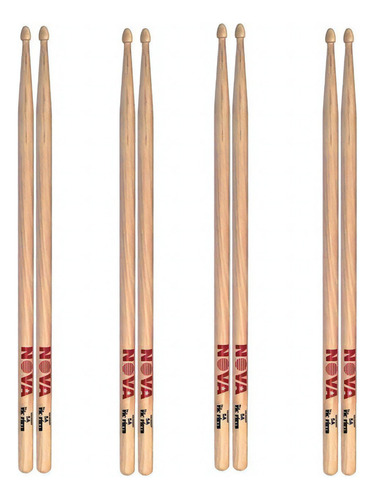 Pozo de madera natural Baqueta Vic Firth Nova 5b, EE. UU.