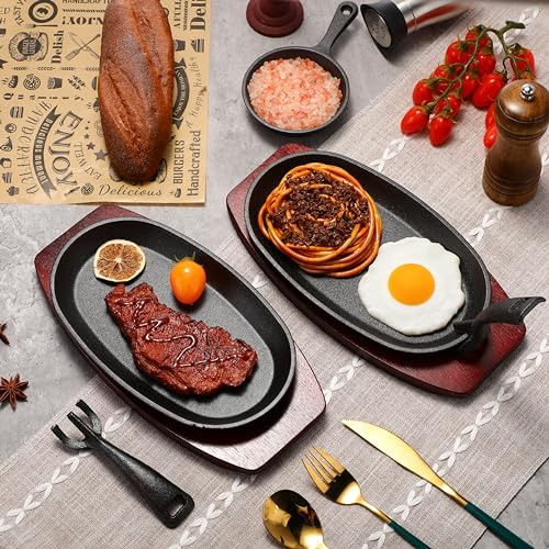 Juego De Sartenes Ovaladas Para Fajitas Mifoci, 12 Piezas, D