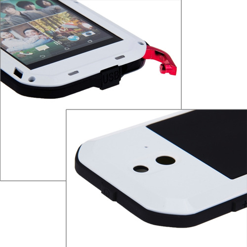 Capa Protetora De Metal White Love Mei Para Htc One E8