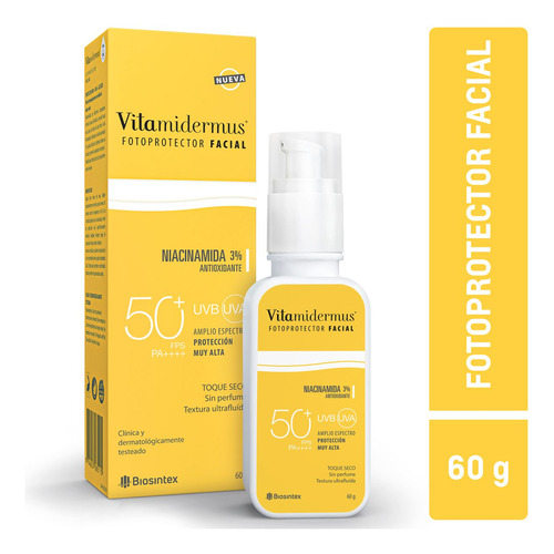 Vitamidermus Fotoprotector Solar Facial Fps 50+ X 60ml