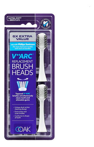 Ooak V++arc Replacement Brush Head Use With Philips Sonicare