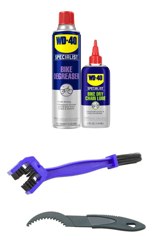 Kit Limpieza Y Lubricacion Wd40 Bike Transmision Bicicleta 