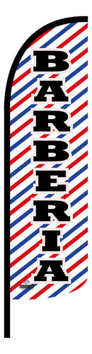 Bandera Publicitaria Barbería (4x1) Completa