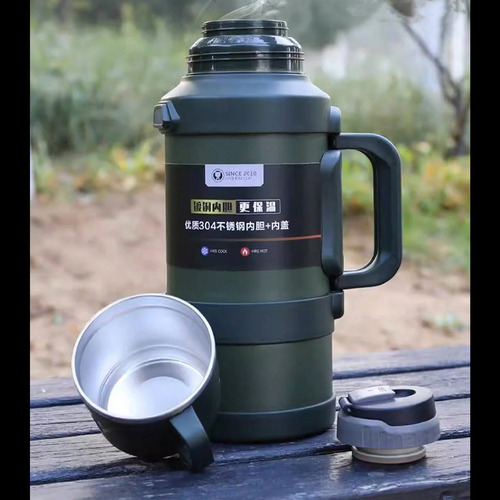 Termo 3.2 Lts Agua Infusor Acero Inoxidable Termico Camping