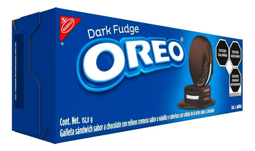 Galletas Oreo Cubiertas De Dark Fudge Caja De 8 Galletas
