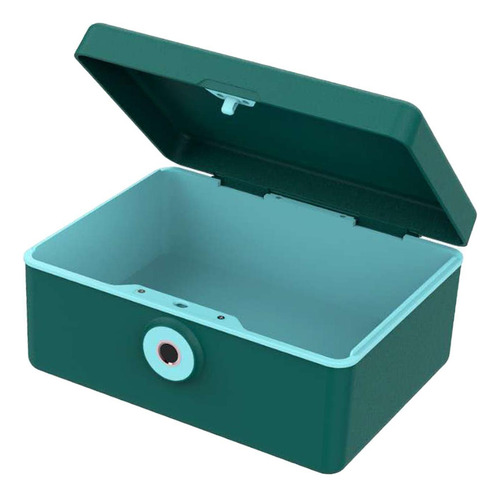 Ft Caja De Colección De Joyas Con Cerradura Capa Única Verde