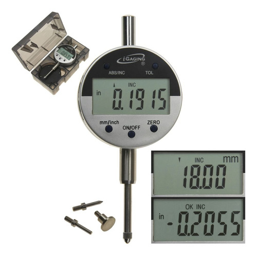 Igaging Indicador Electrónico Digital 0-1/0. Gage Gauge W/.