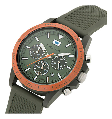 Reloj Para Hombre Nautica One Eco Napnof3s2 Verde