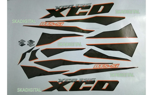 Kit Completo De Calcomanías  Bajaj Xcd 125