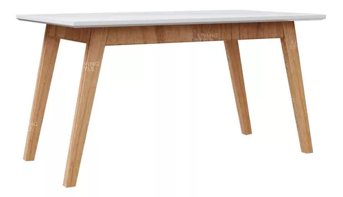 Mesa Industrial Comedor Hierro Y Madera 160 X 80 Laqueada