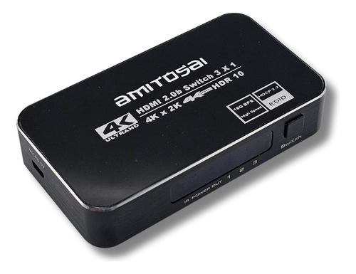 Amitosai 3x1 Hdmi Switch: Cine Y Juegos En 4k Ultra Hd