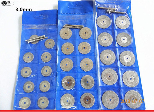 Kit De 10 Discos Diamantados Para Motortool O Taladro 20mm