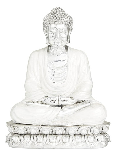 ~? Deco 79 Escultura De Buda De Polipiedra Con Tallas Grabad