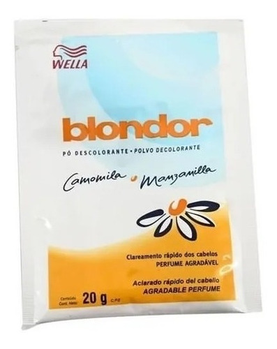 Polvo Decolorante Wella Blondor Manzanilla Comomilla X5