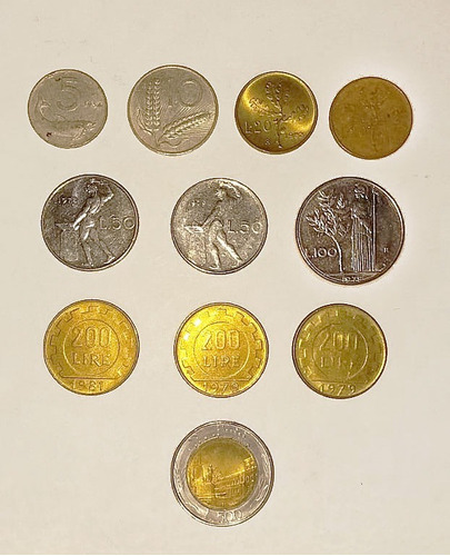 Moneda De Italia Coleccion Desde 1953