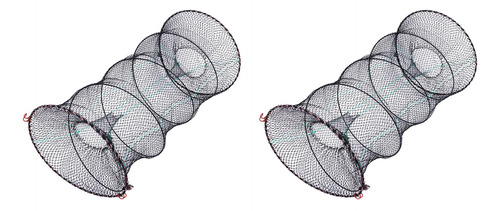 2 Redes De Trampa Plegables De Malla Fundida Con Cebo, Portá