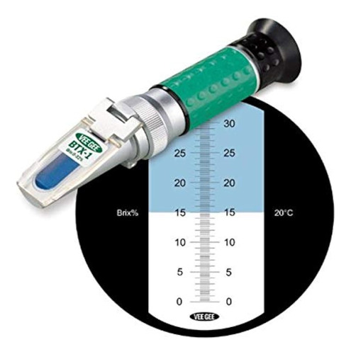 Vee Gee Refractómetro Científico Manual Btx1 Con Escala De B