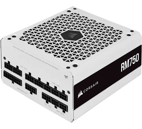 comprar Fonte 750w Corsair Rm750 White Full Mod 80p Gold Sem Cabo